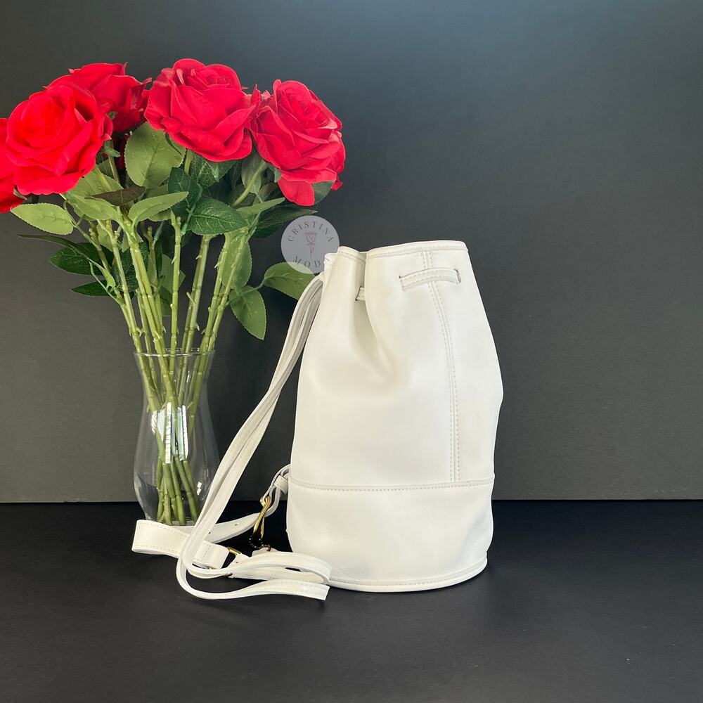 NEW Vintage Coach Bixby Sling Bag 9984 White 1996 USA